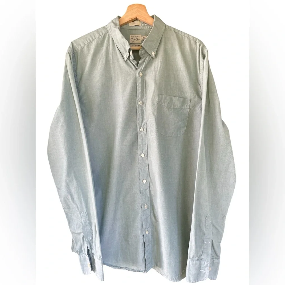 J. Crew Secret Wash Shirting Long Sleeve Button Down in Classic Fit - Picture 1 of 8